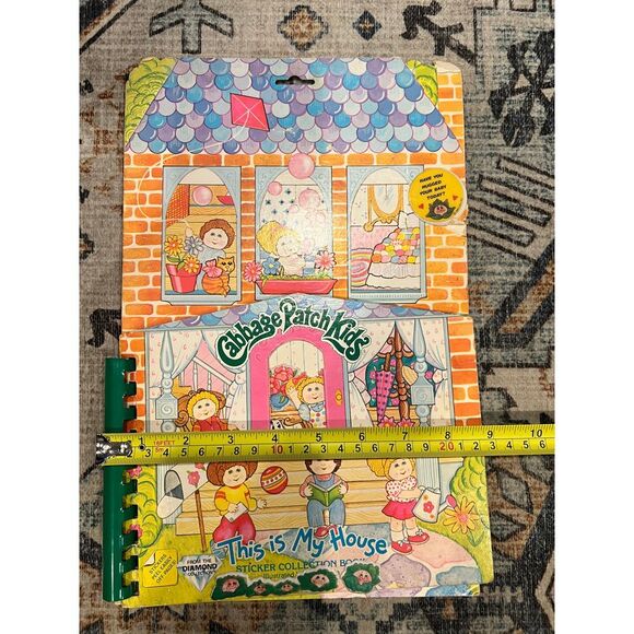 VTG Cabbage Patch Kids This Is My House Puffy Sticker Activity Book‎ EUC 1980s - Picture 12 of 12